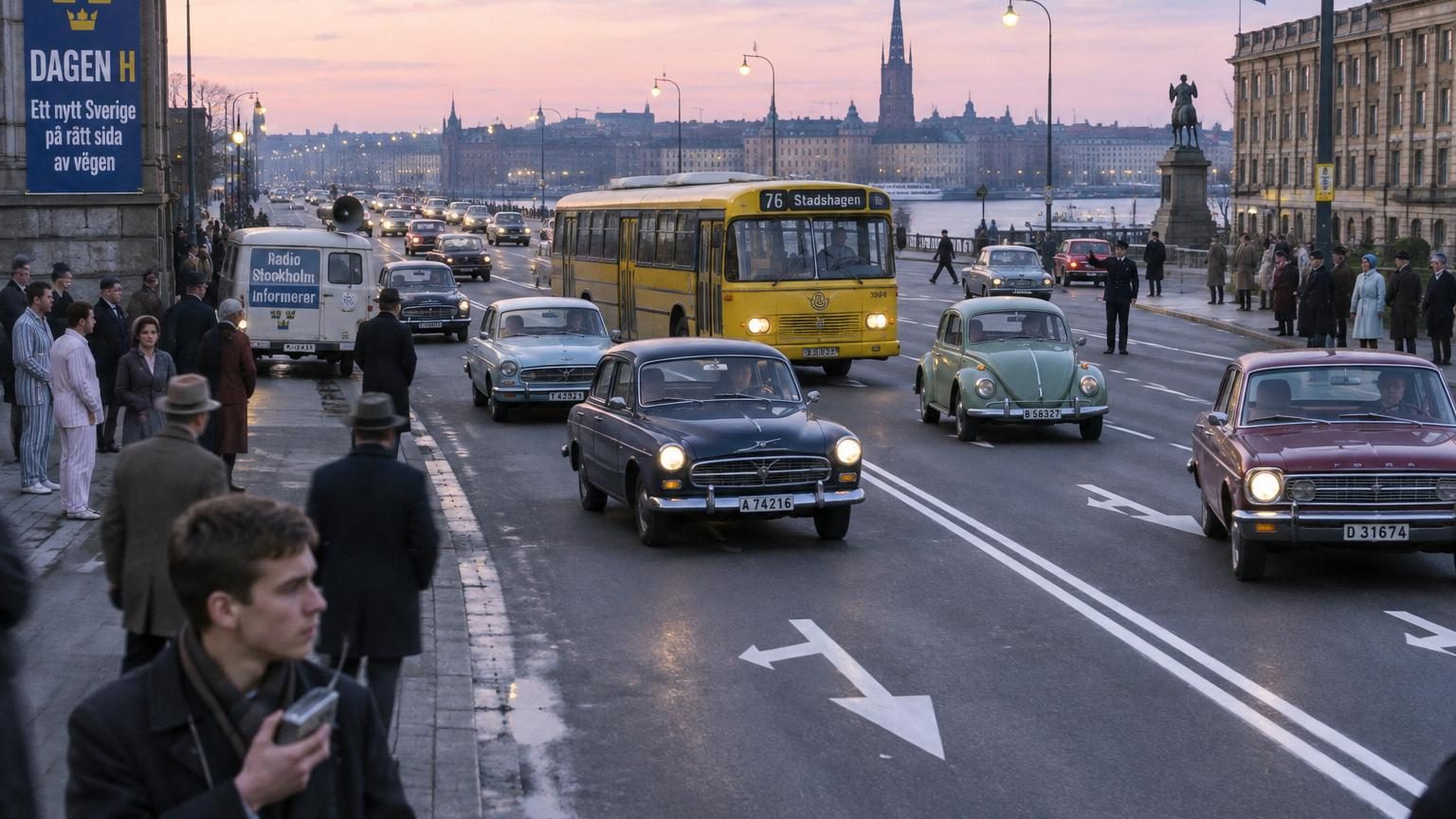 En 1967, la Suède a fait changer de côté de la route 2 millions d'automobilistes : la chanson de propagande est devenue numéro 1 des ventes