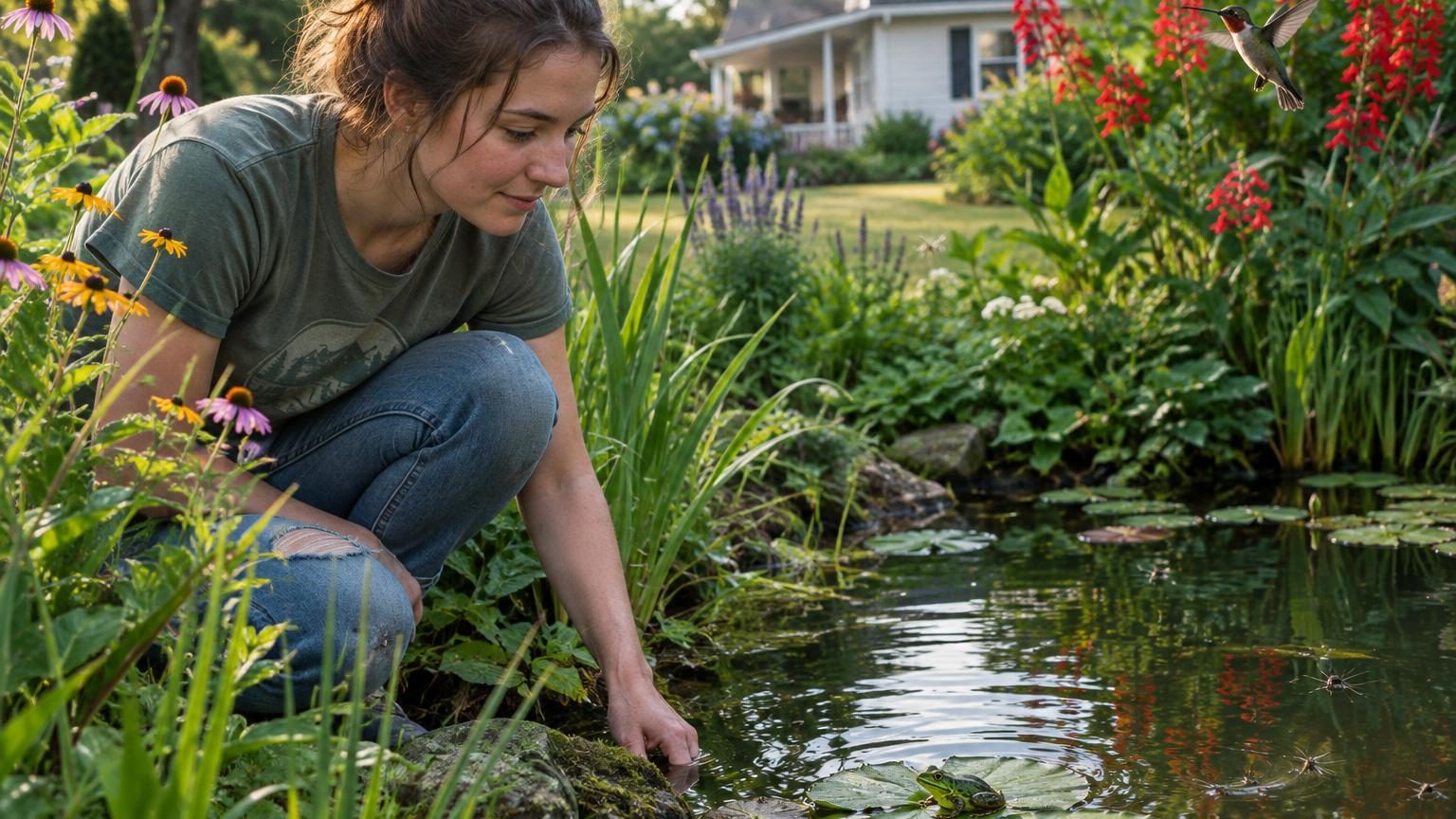 En 2017, une adolescente de 14 ans creuse une mare dans son jardin pour un devoir : neuf ans plus tard, tous les animaux qui y vivent sont venus seuls