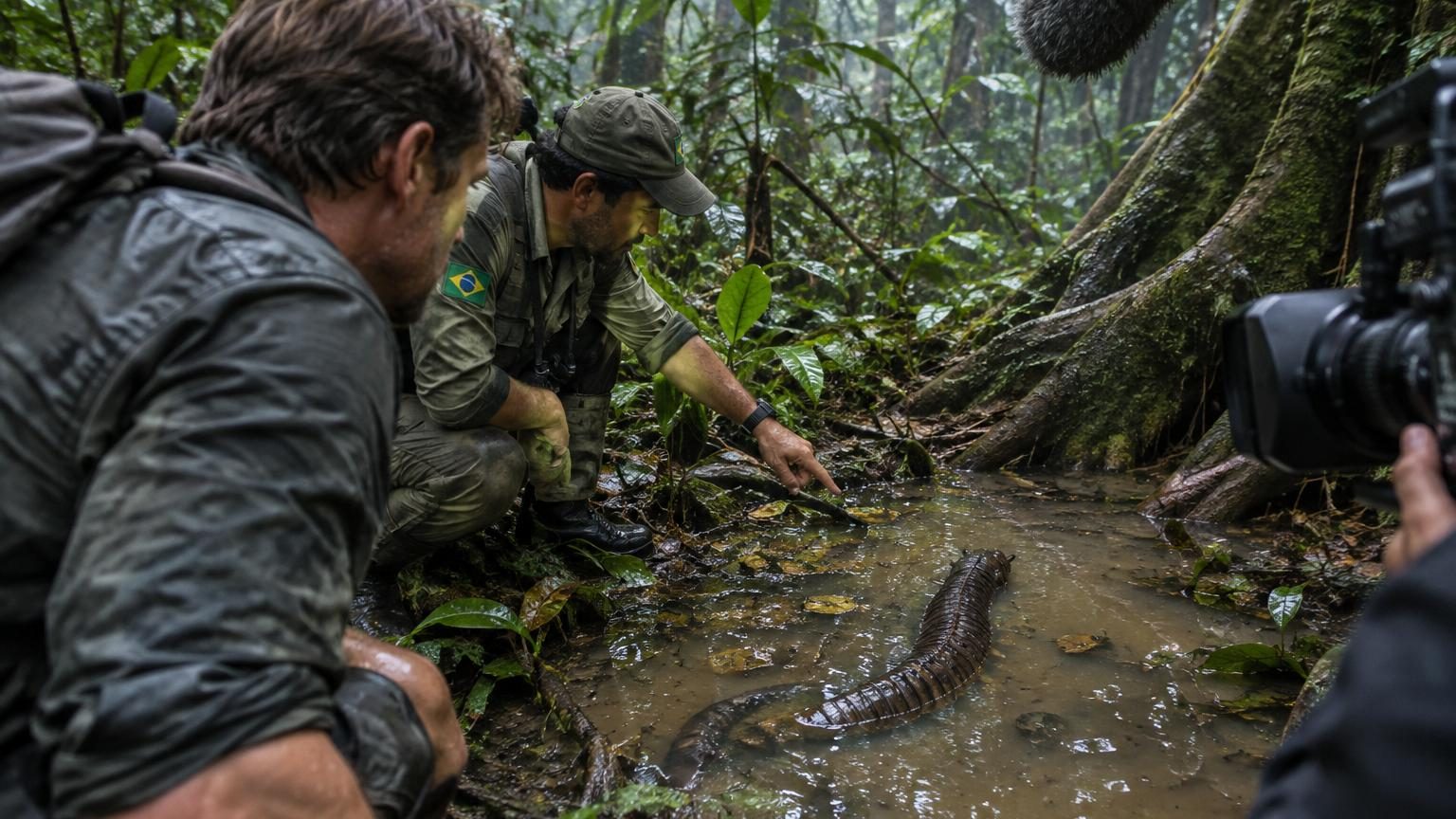 En Amazonie, Will Smith tombe sur une créature que personne n'avait encore identifiée : la scène tournée avec un biologiste fait sensation