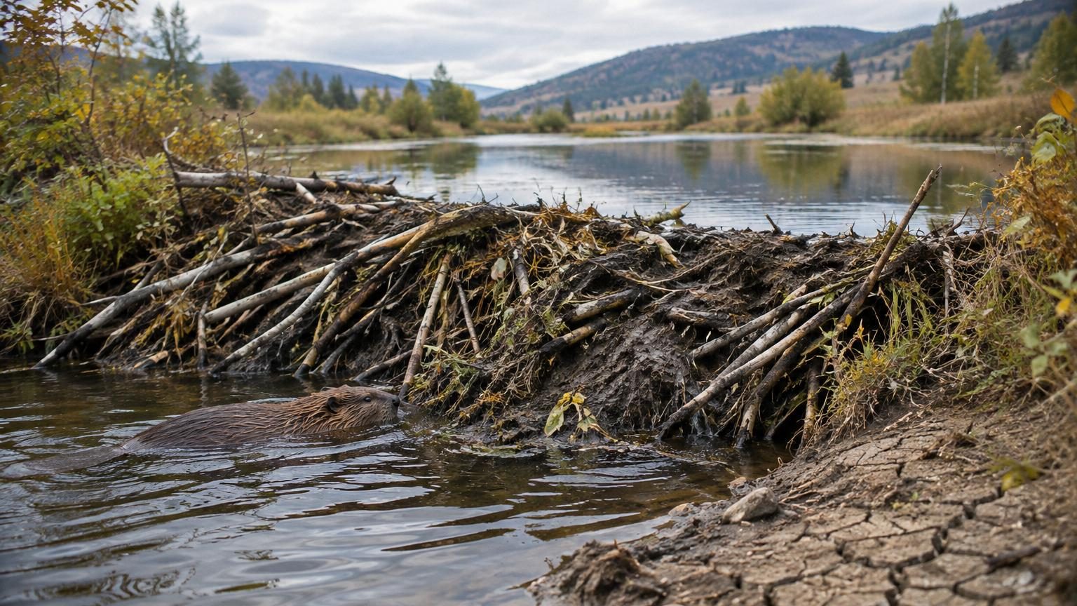 En laissant les castors bâtir librement leurs barrages, certaines régions constatent qu'ils retiennent l'eau bien mieux que prévu
