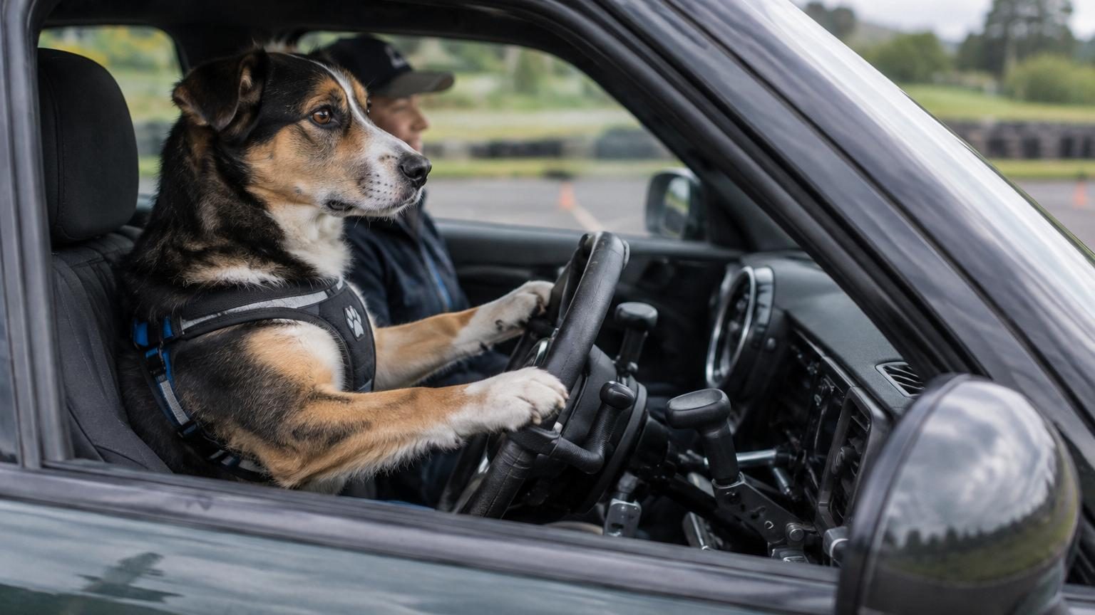 En Nouvelle-Zélande, des chiens abandonnés apprennent à conduire une voiture : la raison a fait exploser les adoptions