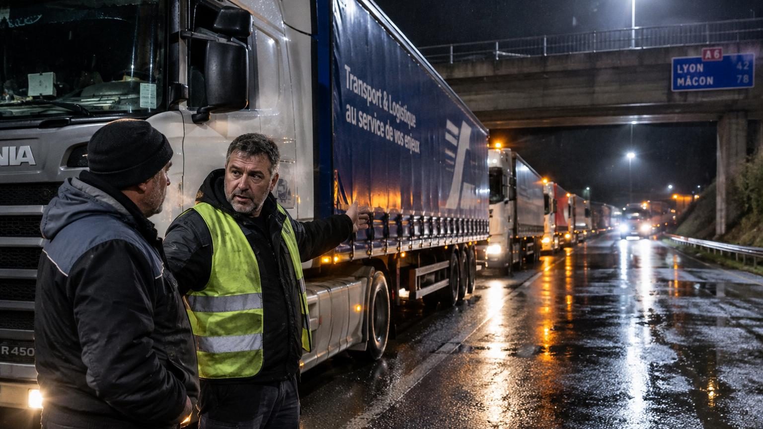 En pleine nuit, treize routiers immobilisent leurs poids lourds sous un pont : ils ne cherchaient pas à éviter un accident