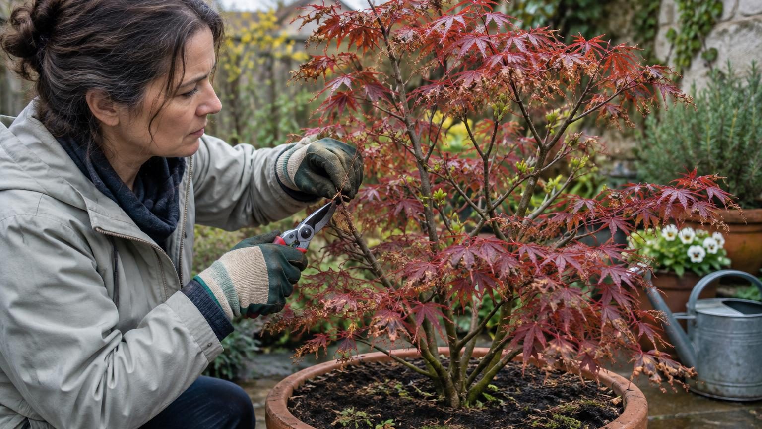 Érable du Japon qui végète et feuilles brûlées : le geste à faire en mars pour le voir repartir en meilleure santé