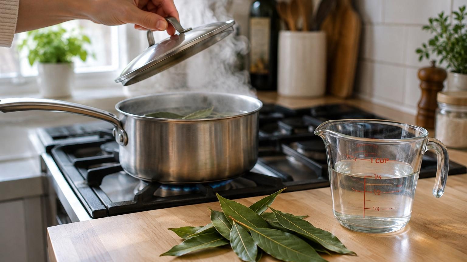 Faire bouillir des feuilles de laurier avec un demi-verre de vinaigre blanc : à quoi ça sert et pourquoi c'est recommandé