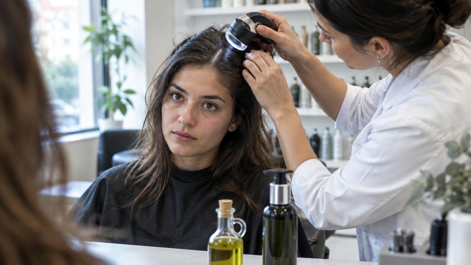 Fernanda Niemes, trichologue : « L'huile d'olive pure sur les cheveux est trop épaisse pour être absorbée complètement, elle peut favoriser un excès de sébum ou des pellicules »