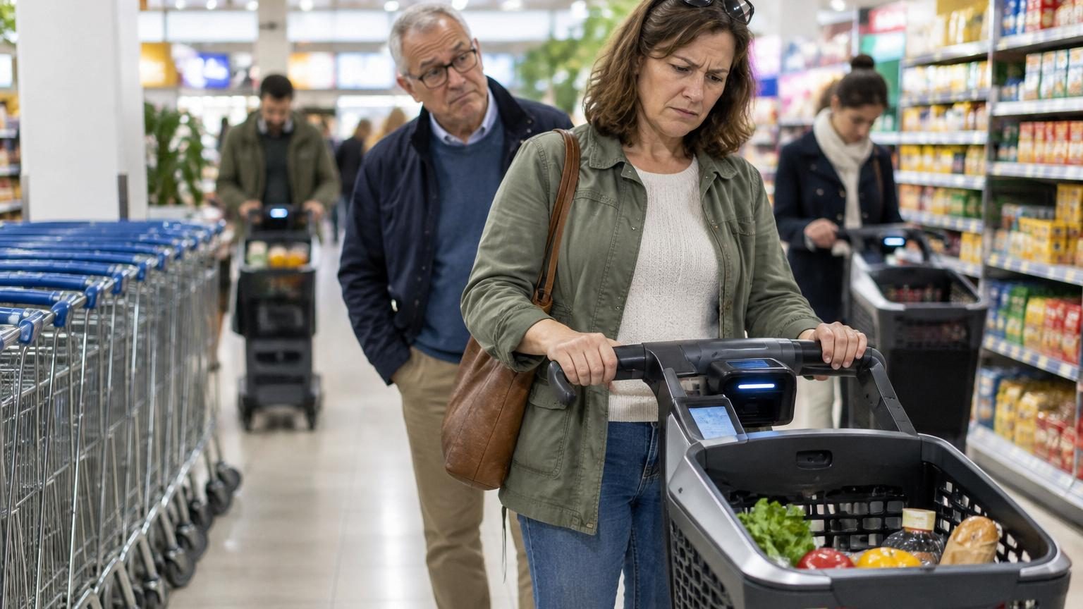 Fin du caddie en supermarché : Intermarché et E.Leclerc testent son remplaçant, et les clients sont partagés