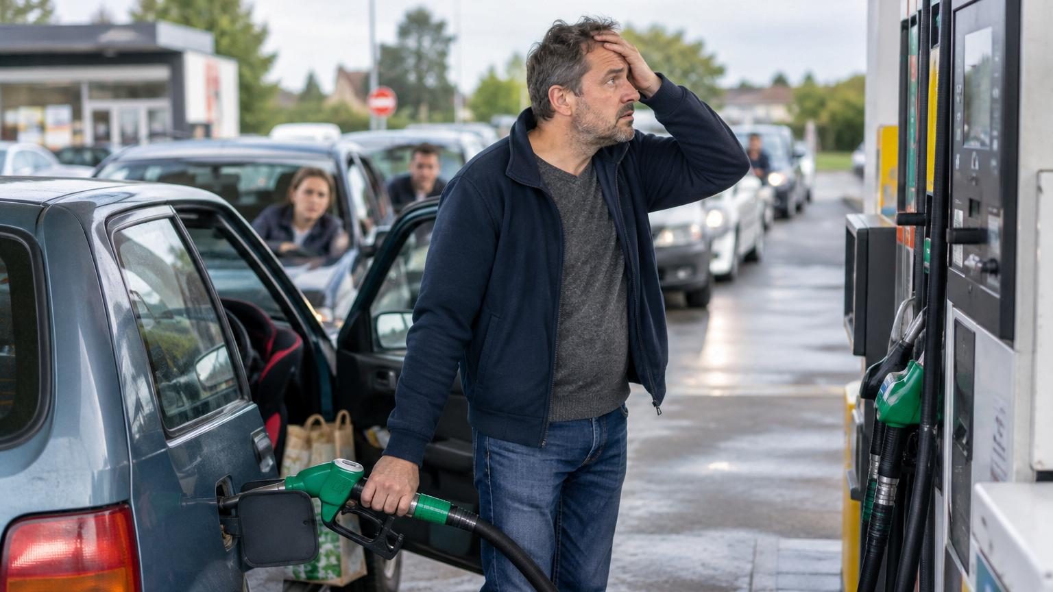 Flambée des prix à la pompe : les automobilistes essence et diesel face à un choix, laisser la voiture au garage ou s'endetter