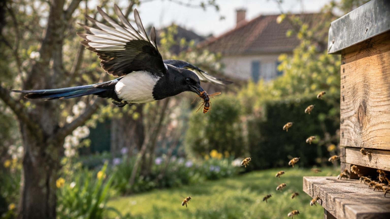 Frelon asiatique : cet oiseau du jardin protège vos abeilles, à condition de l'attirer dès le mois de mars