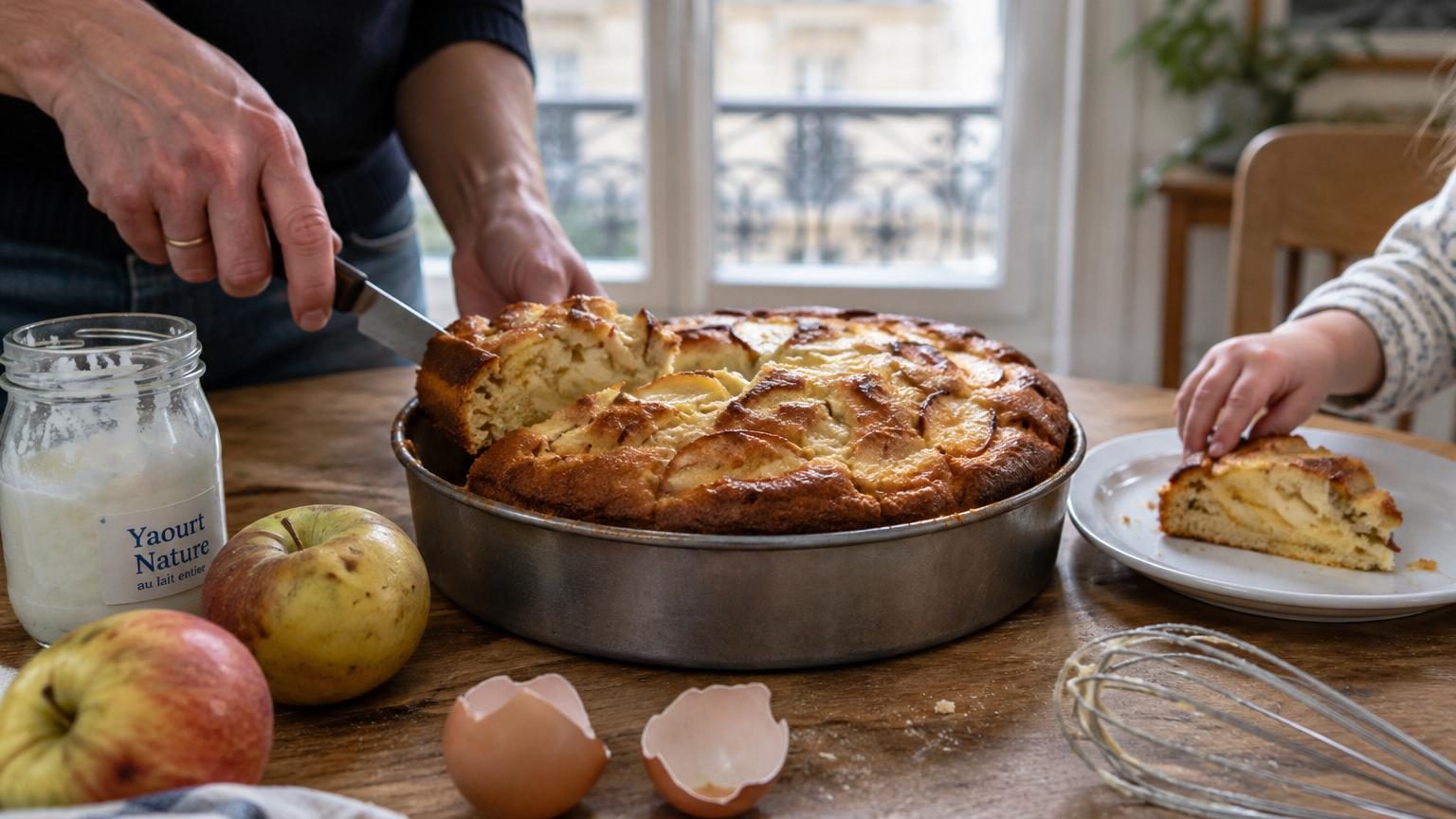 Gâteau aux pommes au yaourt : la recette moelleuse, rapide et facile à réaliser