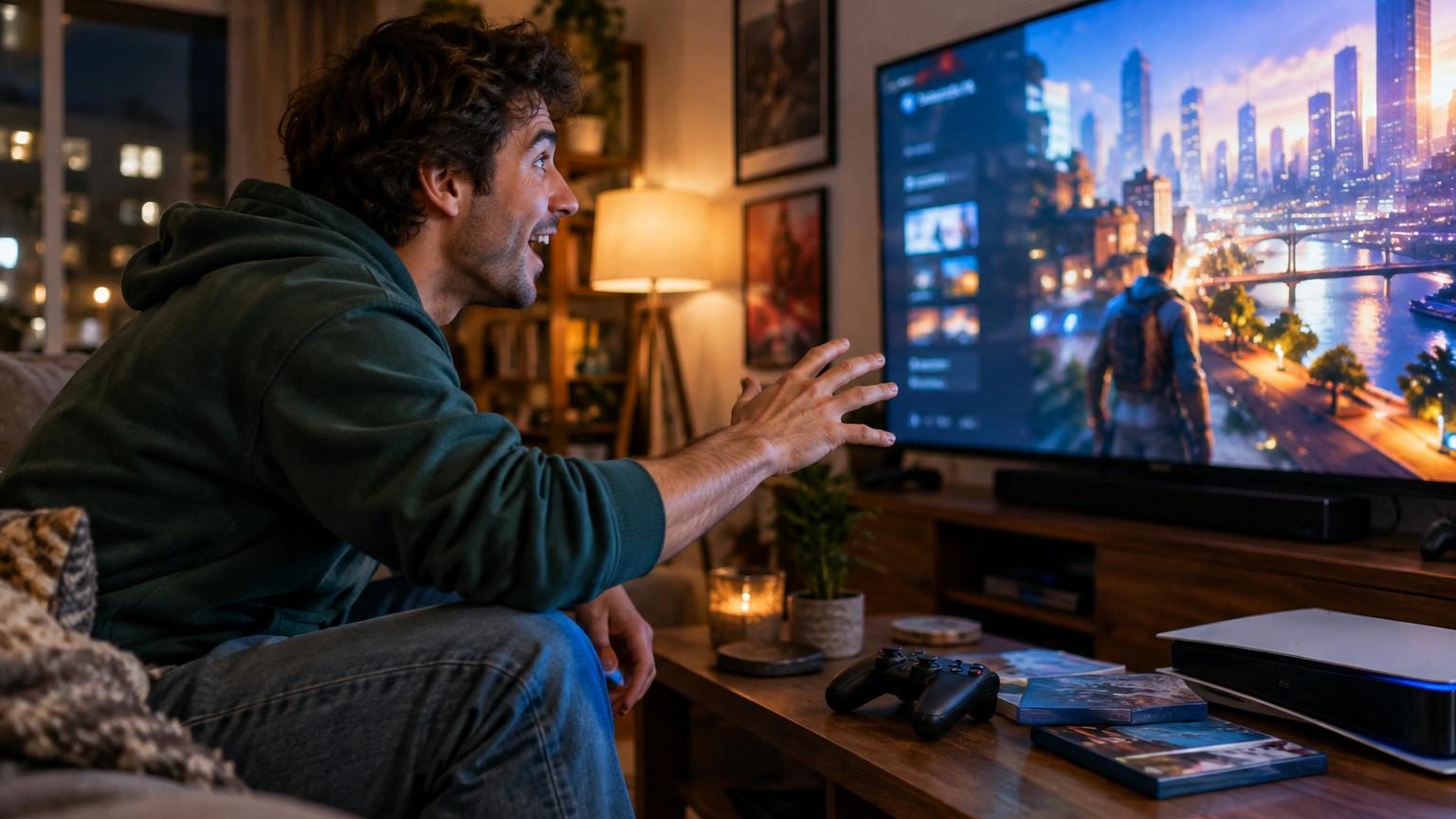 Logo ou artwork officiel de Grand Theft Auto VI avec Vice City en arrière-plan, accompagné des protagonistes Jason et Lucia dans une ambiance urbaine stylisée de Miami fictif