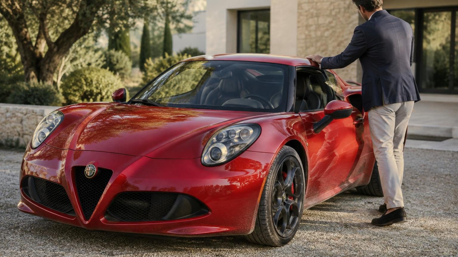 Il a payé plus de 3 millions d'euros cette Alfa Romeo produite à 33 exemplaires : six mois après la livraison, il continue de la conduire