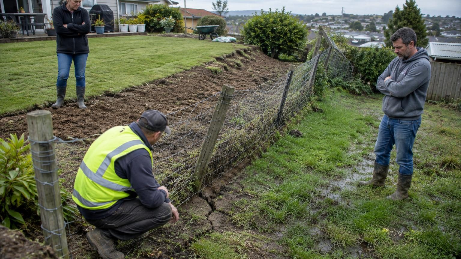 Il accepte la terre gratuite d'un chantier voisin pour rehausser son jardin en pente : deux ans plus tard, c'est le voisin d'en bas qui fait venir un professionnel