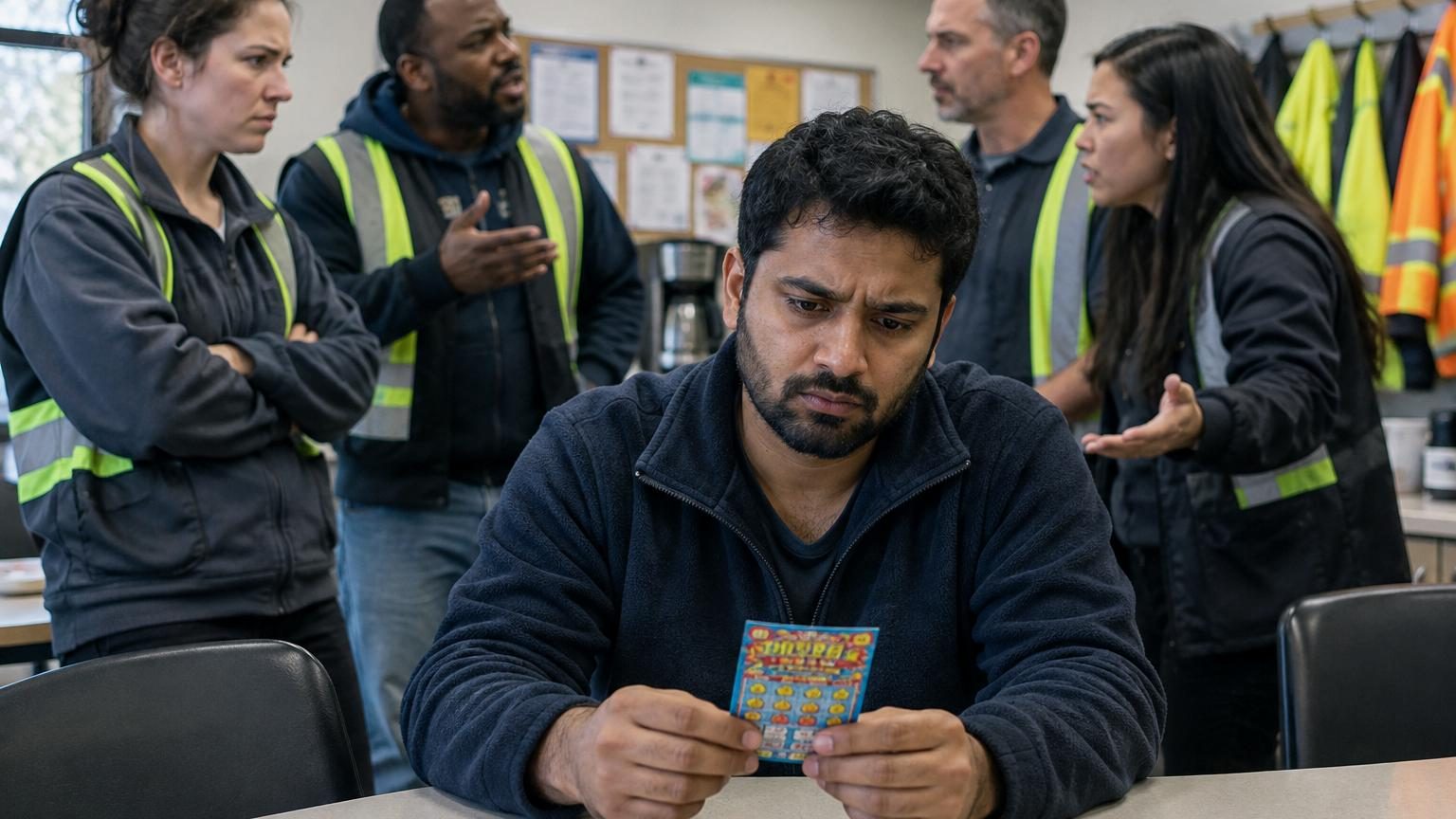 Il achète un ticket de loterie seul et gagne 7,5 millions : ses collègues le traînent en justice, la décision tombe