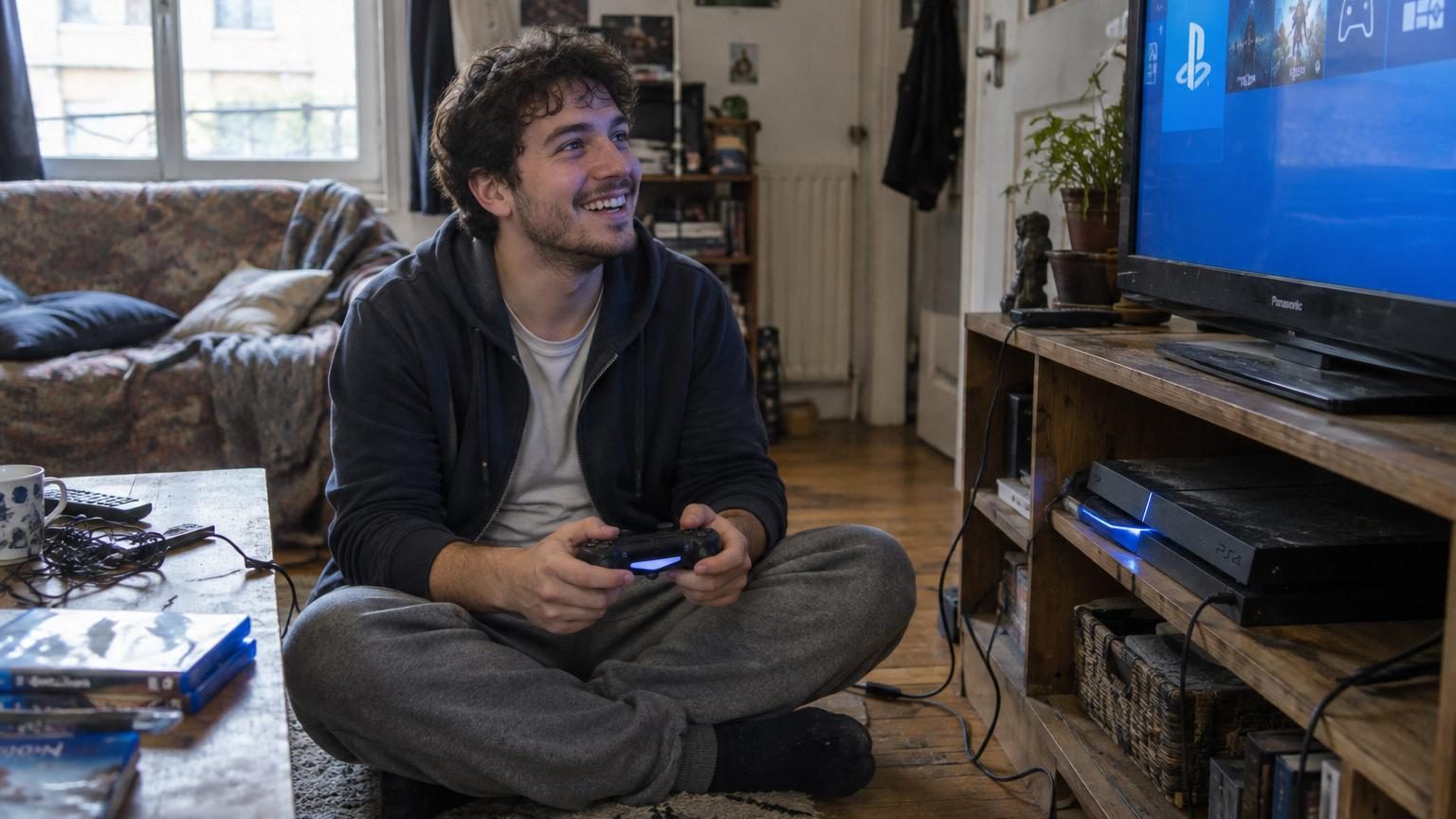 Il achète une PS4 à 5 euros dans une boutique d'occasion : une fois branchée chez lui, la console fonctionne parfaitement