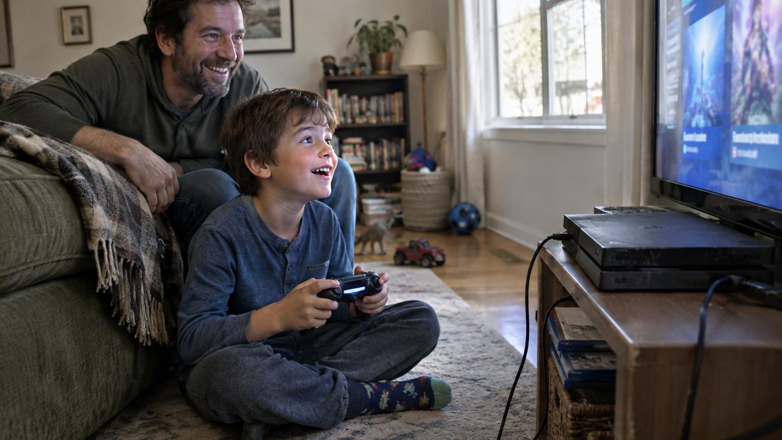 Il achète une PS4 à 5 euros dans une boutique d'occasion : une fois branchée chez lui, son fils découvre sa toute première PlayStation fonctionnelle