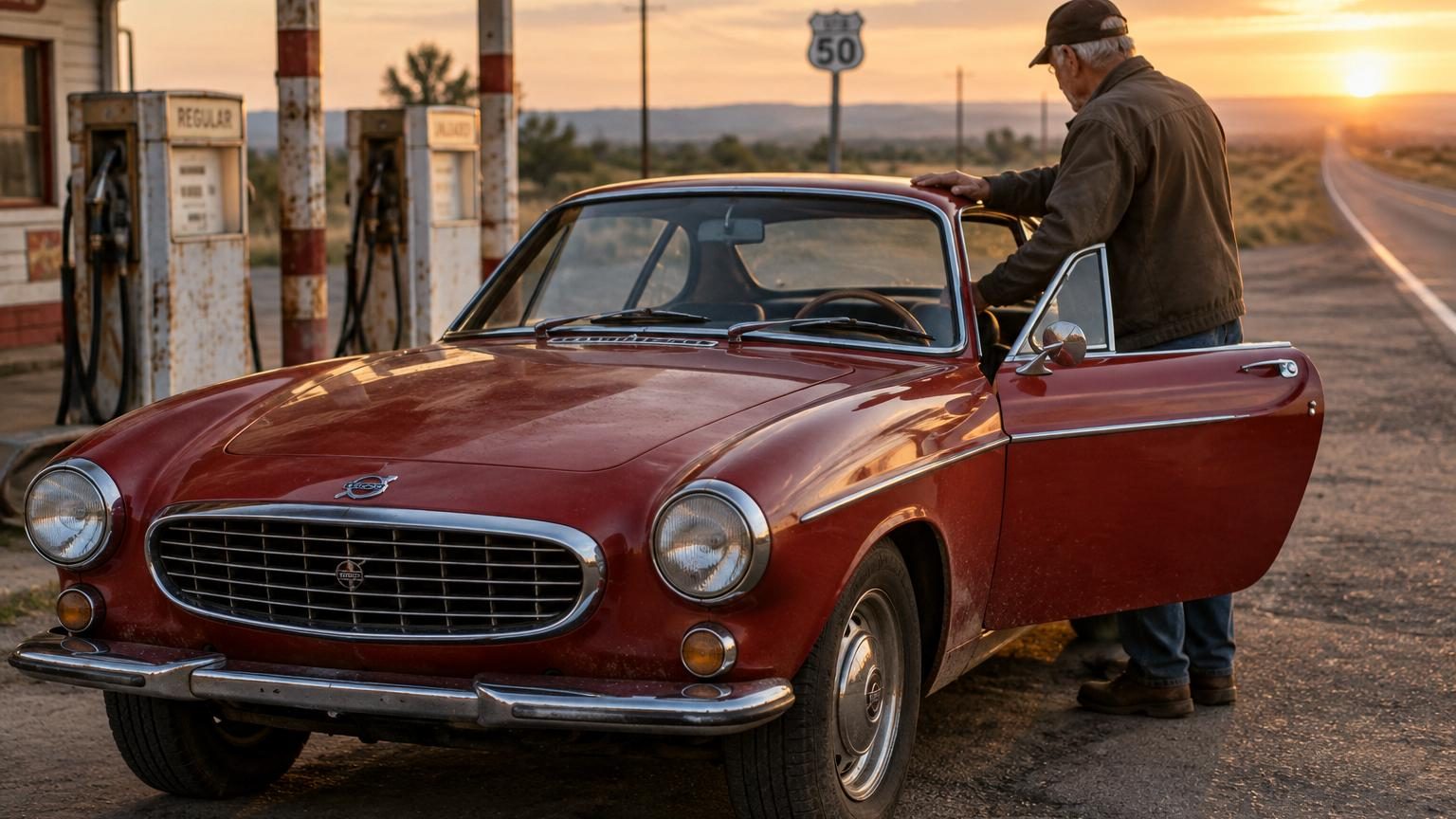 Il achète une Volvo P1800 en 1966 et ne la revend jamais : 5 246 000 km plus tard, elle détient toujours le record du monde