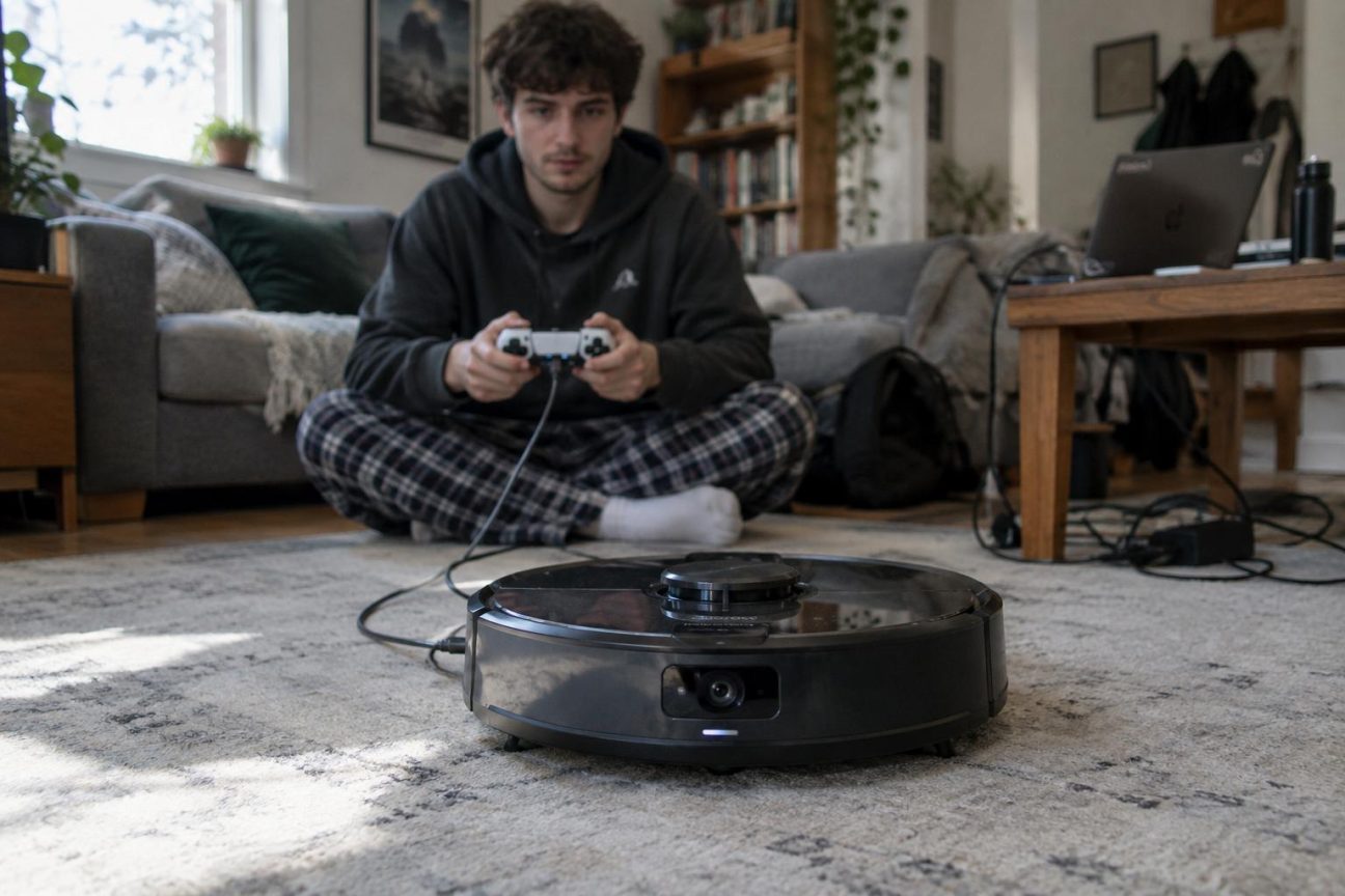 Il branche une manette de PlayStation sur son aspirateur robot : 7 000 appareils prennent le contrôle à distance