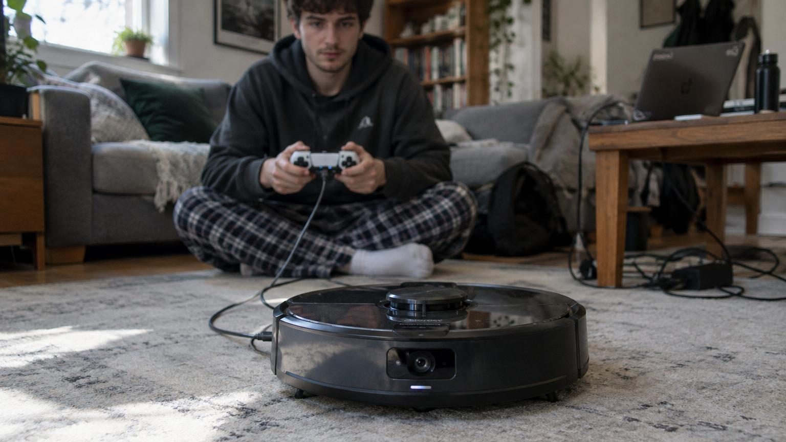 Il branche une manette de PlayStation sur son aspirateur robot : 7 000 appareils prennent le contrôle à distance