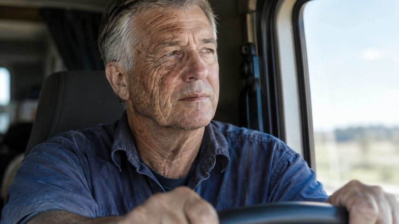 Il conduit 28 ans avec la vitre à sa gauche : à 69 ans, un seul côté de son visage a vieilli, rides profondes et peau épaissie