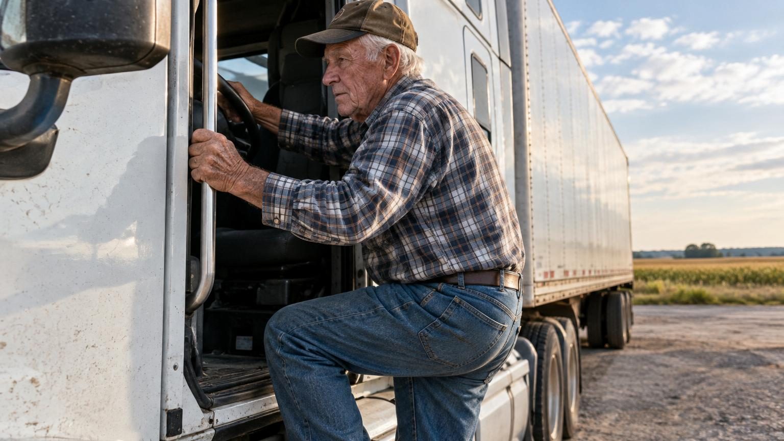 Il conduit toujours son camion à 94 ans : il veut désormais le record du monde du plus vieux routier