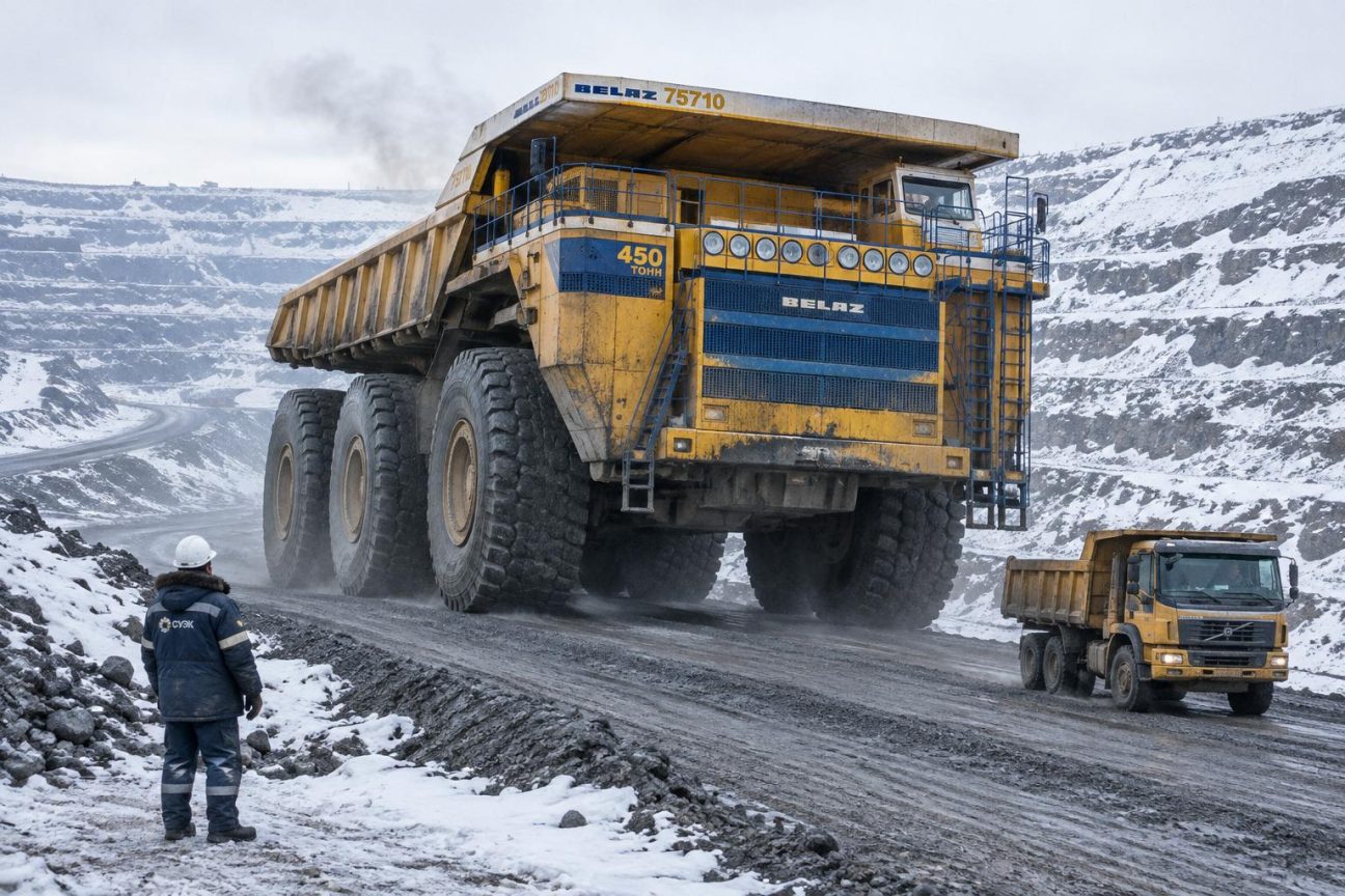 Il consomme 1 300 litres de gazole aux 100 km et transporte 450 tonnes : voici le plus grand camion-benne du monde
