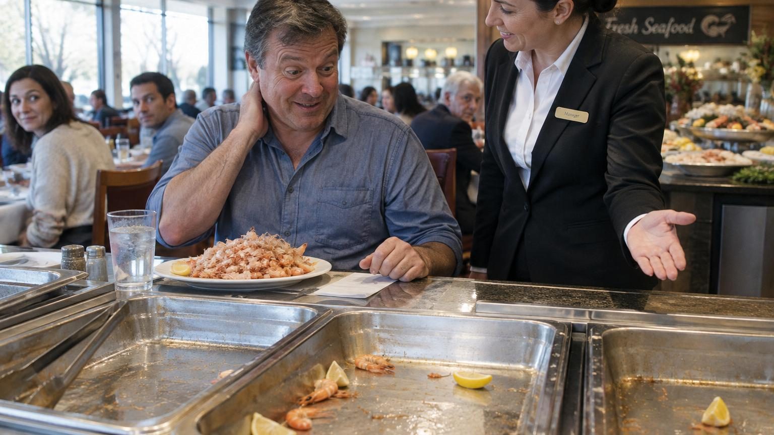 Il engloutit près de 4 kg de crevettes dans un buffet à volonté : le restaurant finit par lui interdire l'entrée