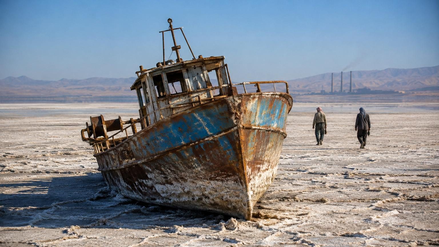 Il était le quatrième plus grand lac du monde en 1960 : soixante ans plus tard, son lit asséché a relâché 748 mégatonnes de CO2
