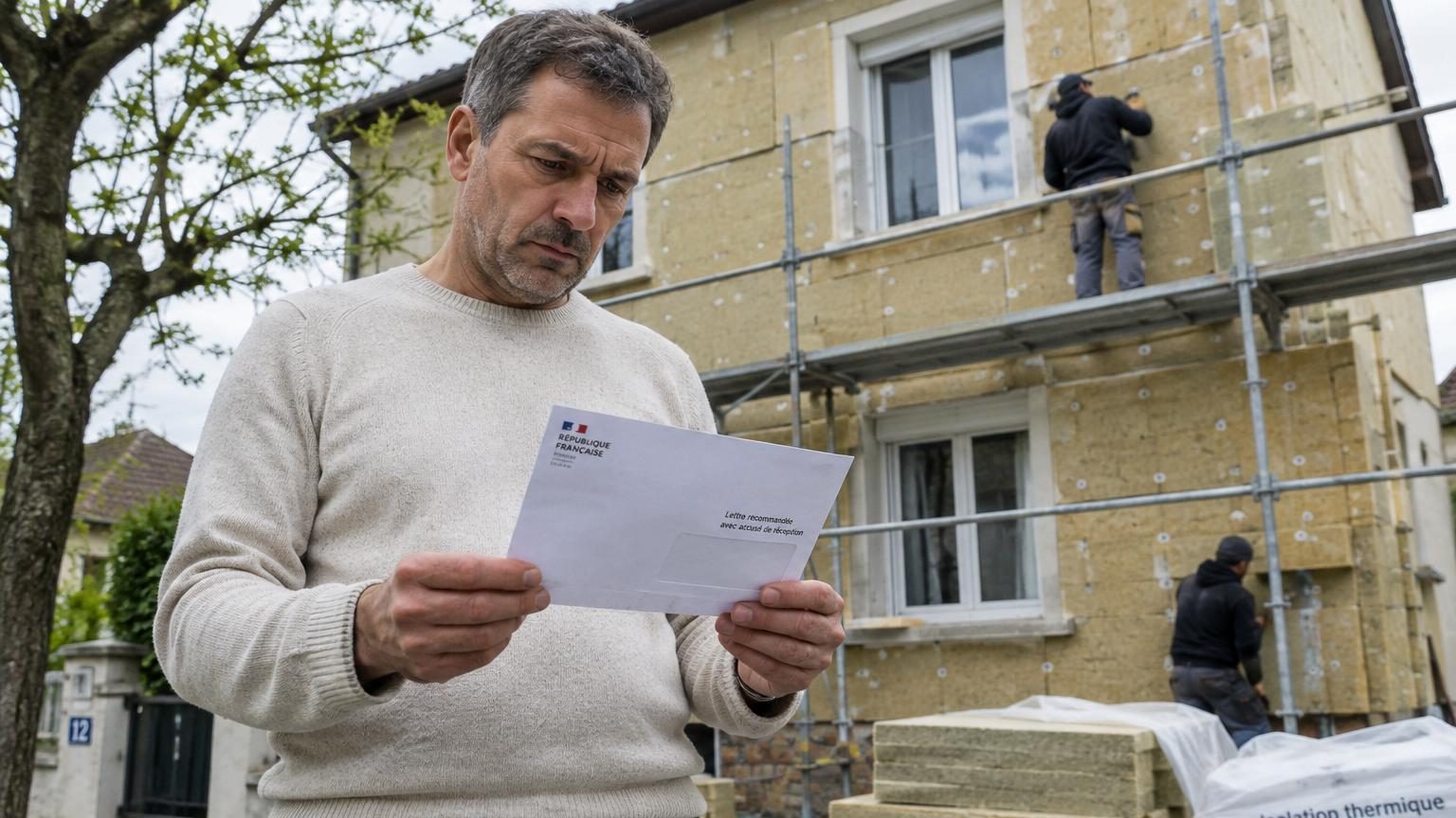 Il fait isoler sa façade par l'extérieur pour ne plus grelotter dans son salon : au premier printemps, c'est la mairie qui lui écrit