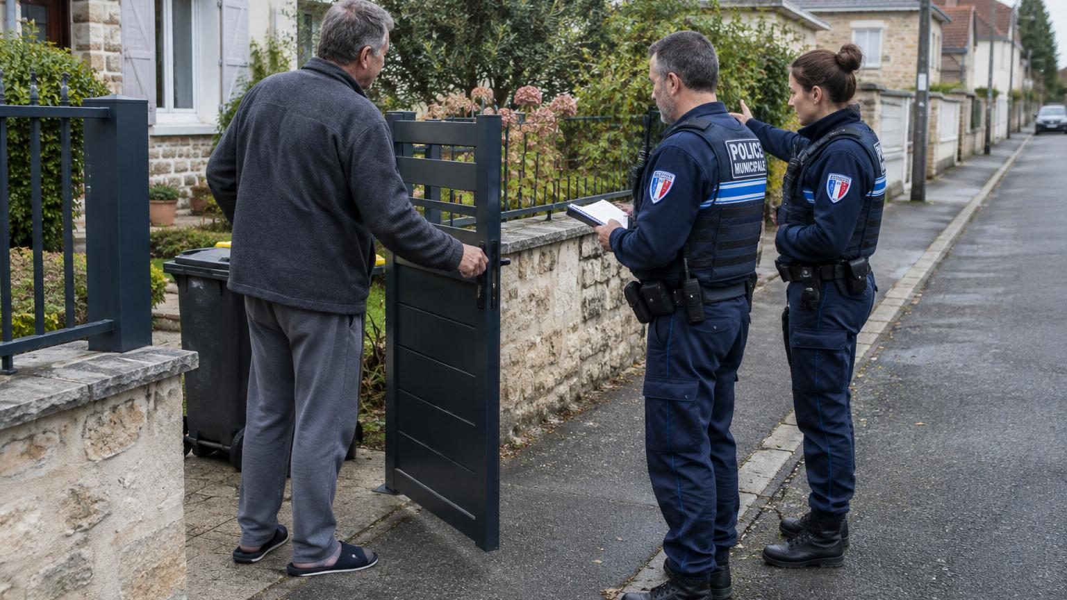 Il fait poser un portillon qui s'ouvre côté rue pour sortir ses poubelles : trois jours plus tard, c'est la police municipale qui sonne