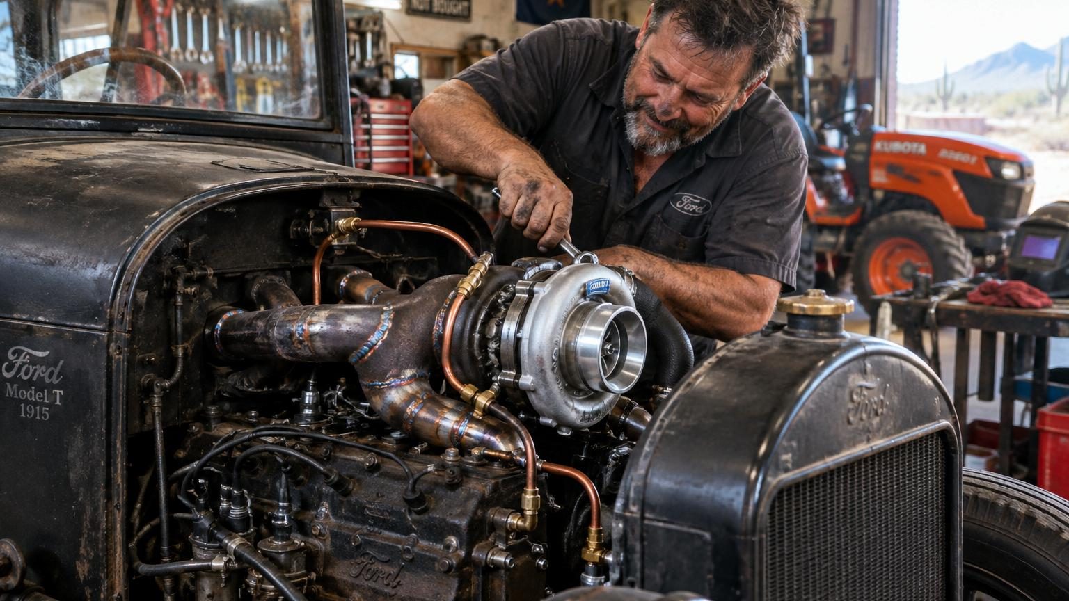 Il greffe un turbo de tracteur sur une Ford Model T de 100 ans : le résultat dépasse toutes les attentes