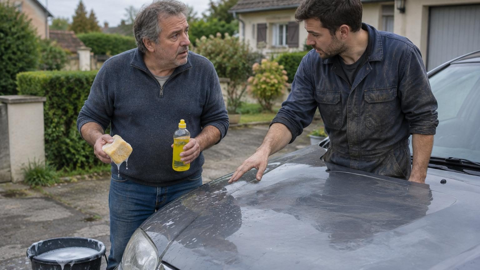 Il lave sa voiture avec du liquide vaisselle depuis 20 ans : son nouveau voisin garagiste lui explique ce que cela peut abîmer
