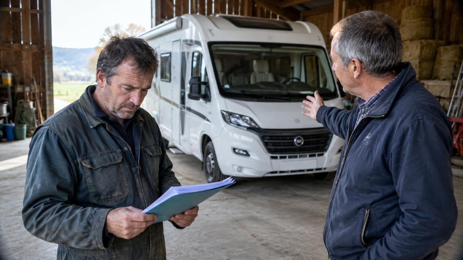 Il loue sa grange vide pour l'hivernage du camping-car d'un voisin : la case 4BE qu'il a oublié de remplir sur sa déclaration