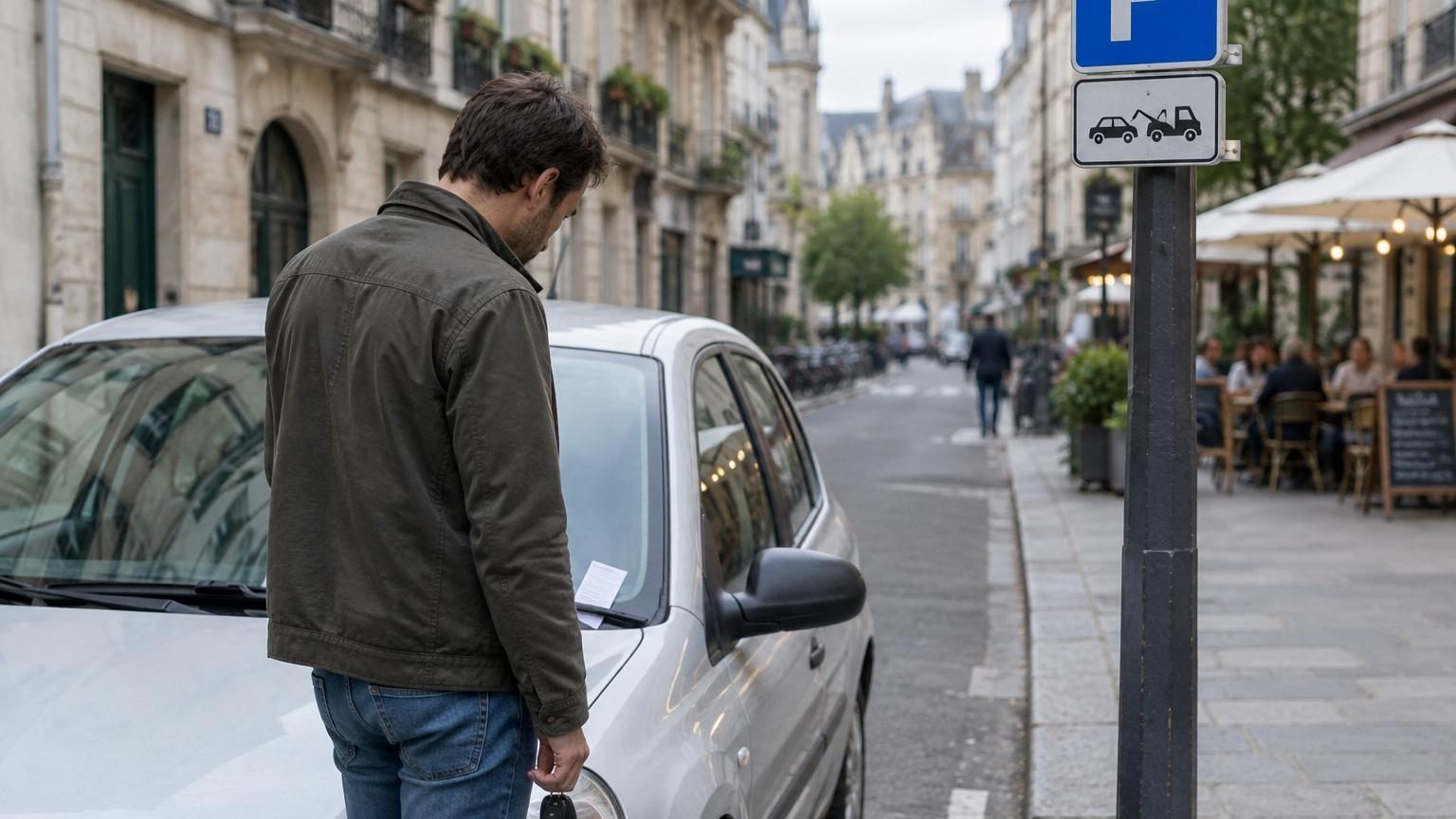 Il pensait avoir trouvé une place de stationnement parfaite : lorsqu’il revient une heure plus tard, un détail sur le panneau change tout