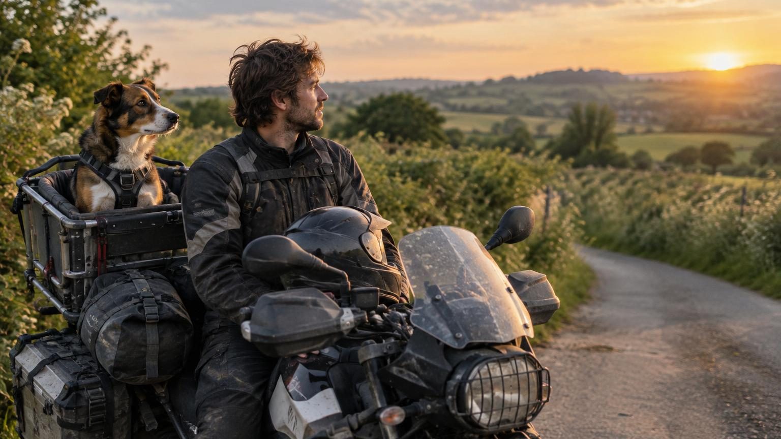Il quitte le Kent à moto avec son chien sauvé des rues : 10 000 kilomètres les séparent du Népal