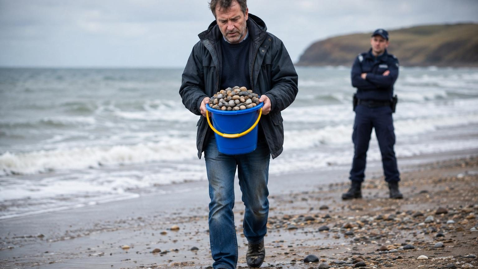 Il ramène un seau de galets de la plage à chaque promenade d'automne pendant dix ans : ce qu'il découvre dans la loi lui coûte 1 500 euros d'amende