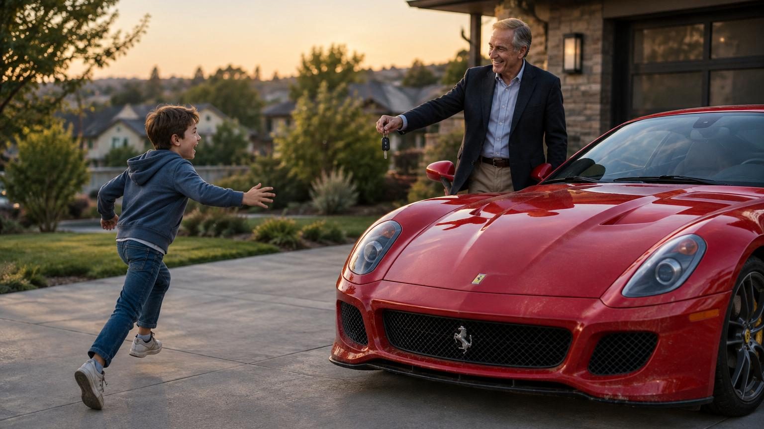 Il reçoit une Ferrari 599 GTO à 1,4 million d'euros pour ses 10 ans : ce n'est pas un caprice, mais un héritage familial