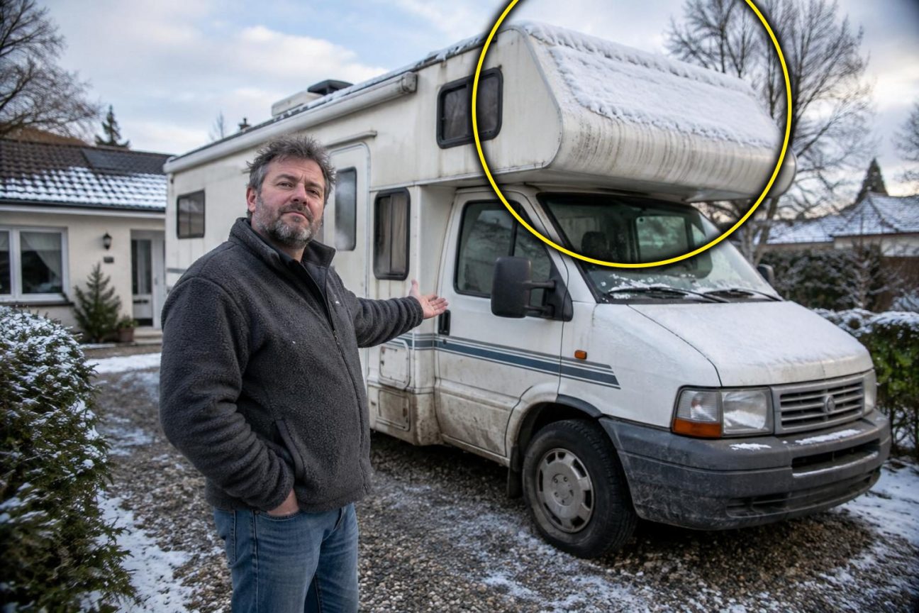 Il refuse de mettre son camping-car à l'abri pour l'hiver : « Comme une voiture, c'est fait pour être dehors »