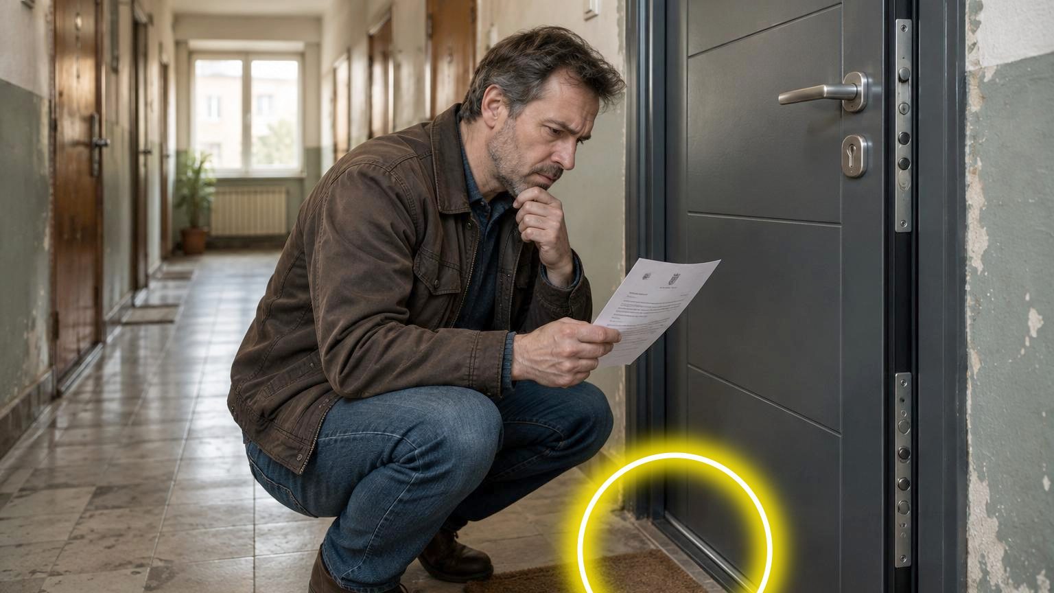 Il remplace sa vieille porte en bois par une porte en alu pour stopper les courants d'air : quelques semaines plus tard, ce n'est pas son voisin qui lui écrit