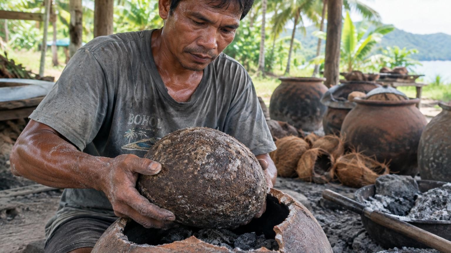 Il ressemble à un œuf de dinosaure et seules quelques familles savent encore le fabriquer : ce sel des Philippines traverse les siècles