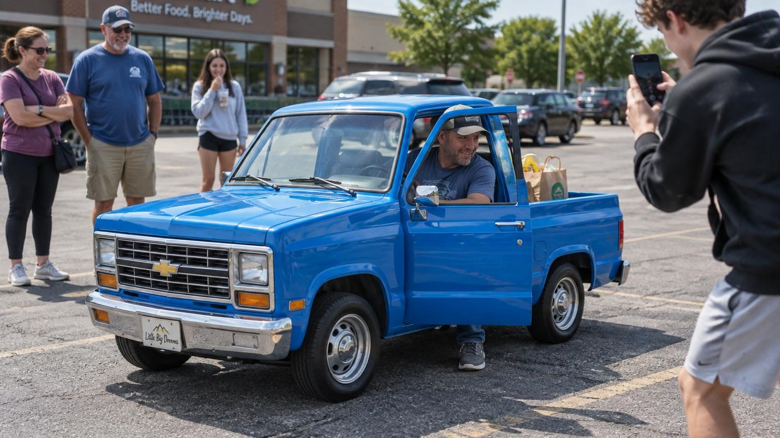 Il ressemble à un pick-up américain en miniature, coûte moins de 3 000 dollars et roule à 45 km/h : ce que cache vraiment son petit moteur