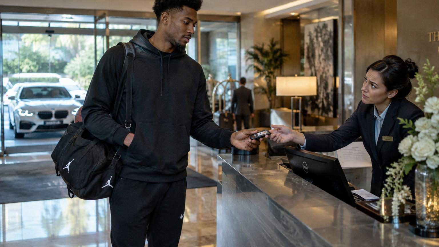 Il se fait passer pour un basketteur professionnel à l&rsquo;accueil d&rsquo;un hôtel : il repart au volant d&rsquo;un BMW à 90 000 dollars