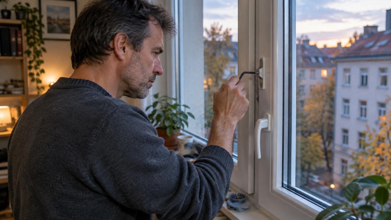 Il sort une clé Allen devant chaque fenêtre PVC à la mi-octobre : ce réglage de 10 minutes améliore l'étanchéité de 15 à 25 %