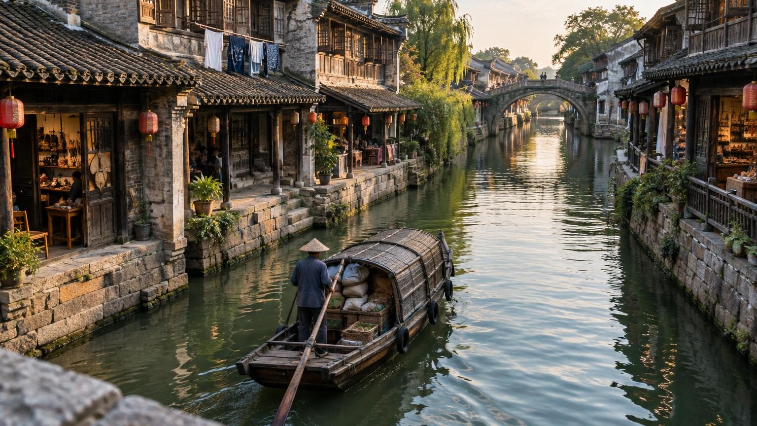 Il y a 1 400 ans, Wuzhen n'était que de l'eau et de la boue : ce canal en a fait la Venise de la Chine sur la route de la Soie