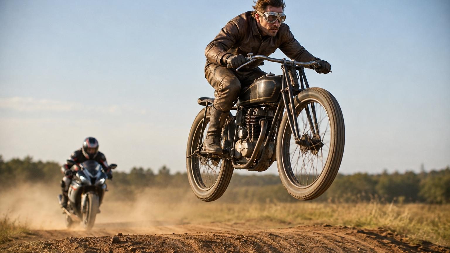Il y a un siècle, on testait les motos sur la terre, sans casque et en plein saut : puis un homme a tout changé