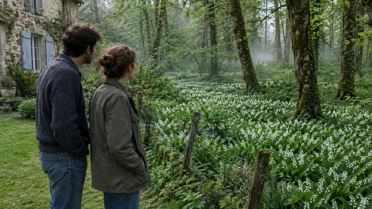 Ils achètent une vieille maison entourée de forêt : dès leur premier printemps, ils découvrent pourquoi les anciens propriétaires avaient laissé cette partie du terrain intacte