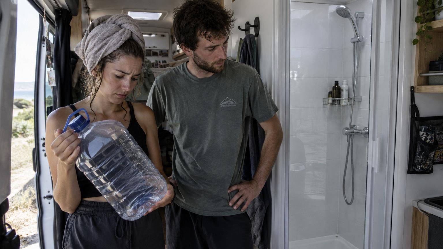 Ils aménagent une vraie douche dans leur camping-car : quelques mois plus tard, ils regrettent une seule chose