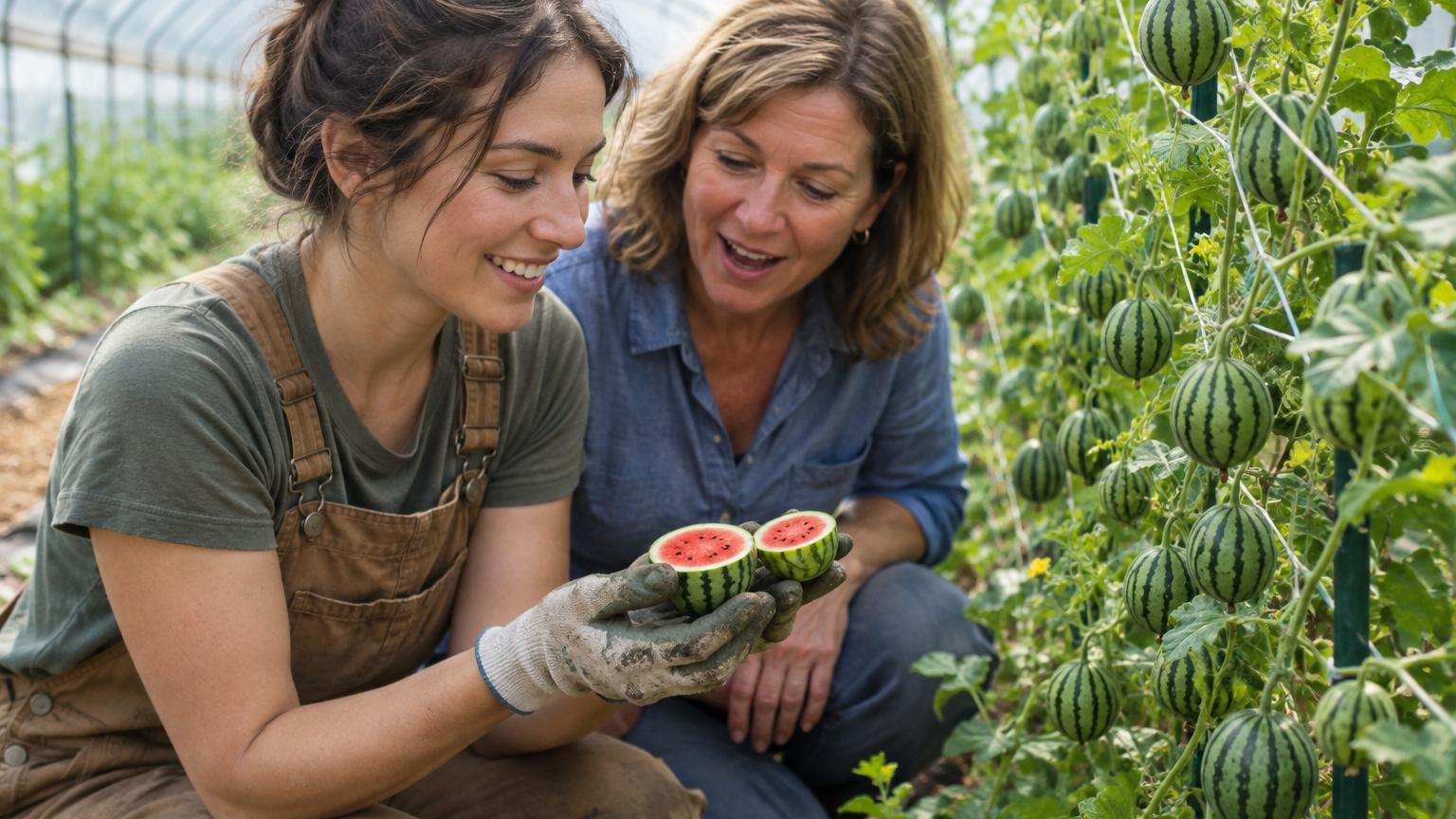 Ils cultivent des pastèques pas plus grosses qu'un œuf de poule : ce qui surprend le plus, ce n'est pas leur taille mais leur goût