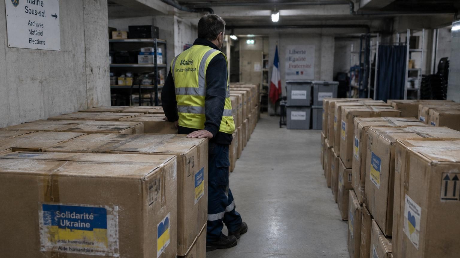 Ils donnent des vêtements pour l'Ukraine en 2022 : quatre ans plus tard, 70 cartons refont surface dans le sous-sol de la mairie