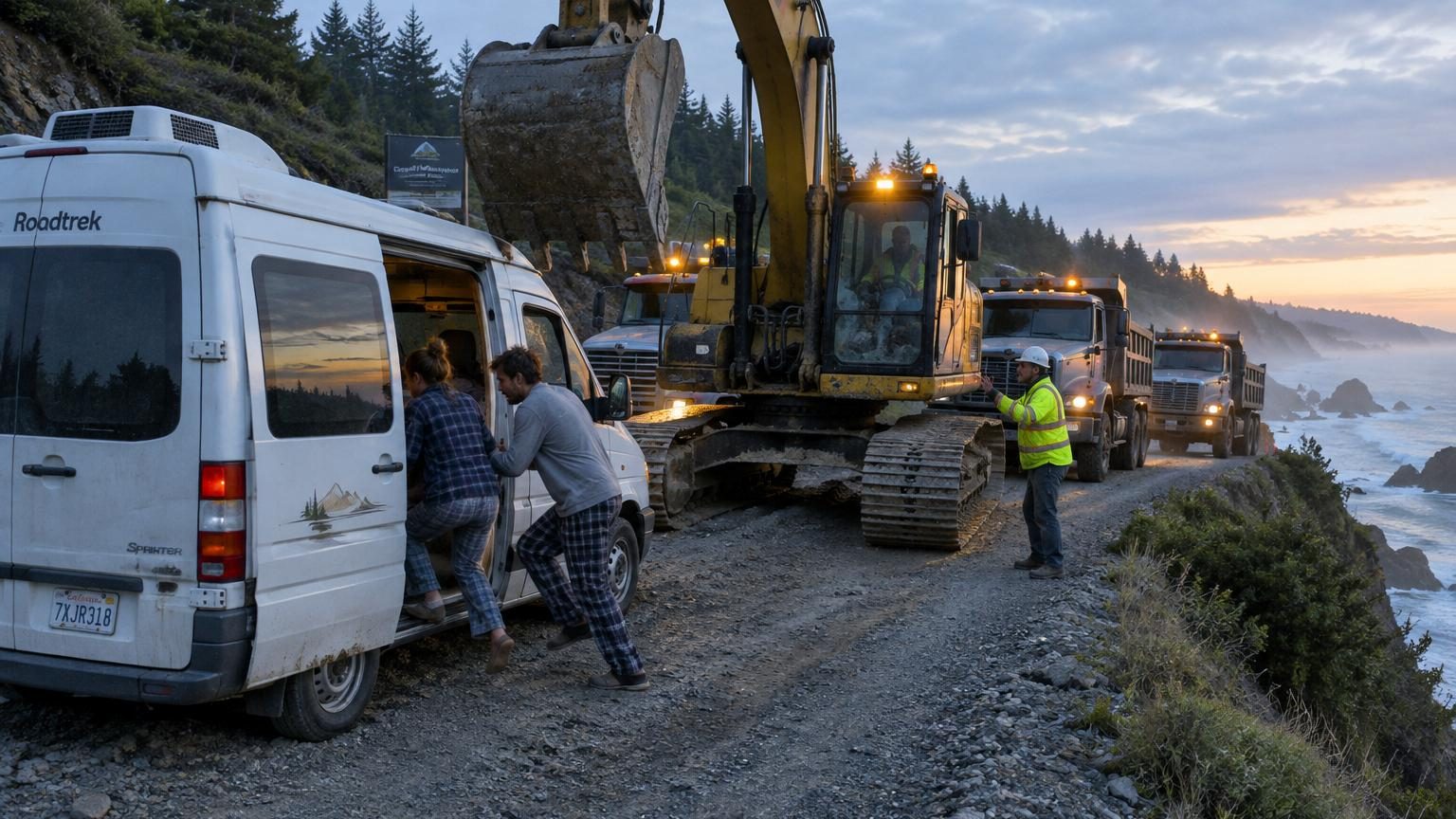 Ils garent leur camping-car dans un endroit qui semble paradisiaque : au réveil, ils comprennent pourquoi aucun autre véhicule n’y passe la nuit