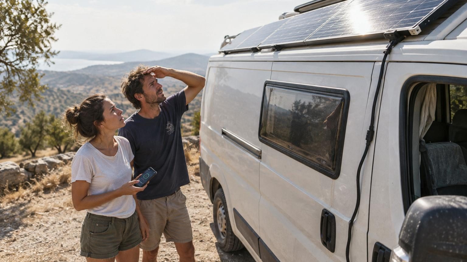 Ils installent des panneaux solaires sur le toit de leur camping-car pour devenir autonomes : après un été entier, ils font un constat beaucoup moins réjouissant que prévu